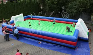 Buy Factory Sale Outdoor Soap Football Field Inflatable Soccer Pitch Inflatable Games For Events Soccer Field For Sale