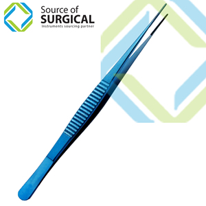 Pince à épiler chirurgicale Soruce pour les yeux, pince à cils à pointe fine, pour sourcils, couleur arc-en-ciel, multicolore, revêtement titane, durable - Product Image 1