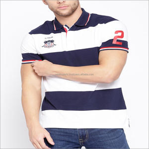 Classic Fit White Patch <b>Red</b> Polo <b>Shirt</b> with Athletic Collar Soft Cotton Fabrication - Product Image 6
