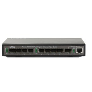 8 100m SFP sợi cổng + 1 Gigabit Combo uplink cổng quản lý sợi chuyển đổi - Product Image 1