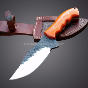 Acier à haute teneur en carbone ZR114 Bushcraft couteau de chasse manche en bois tranchant rasoir gaine en cuir pour usage industriel Camping Combat - Product Image 1