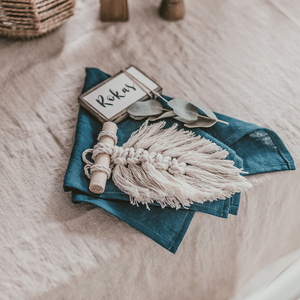 100% grandes serviettes en tissu pur lin pour fête - Product Image 1