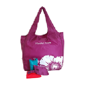 Sacs fourre-tout pliants réutilisables personnalisables fabriqués au Vietnam, vente en gros de polyester pour le shopping à des fins promotionnelles - Product Image 1