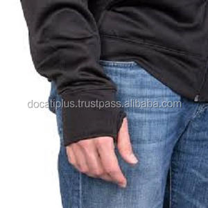 OEM diseño personalizado alargado largo agujero del pulgar sudaderas con capucha para los hombres - Product Image 3