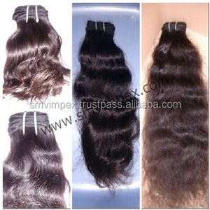 Extensions de cheveux humains Remy donneur unique Texture épaisse corps ondulé trame de cheveux bruts d'Inde. Trame de cheveux super bruts ondulés naturels - Product Image 3