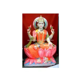 รูปปั้นพระลักษมีหินอ่อนสวยงาม ทำด้วยมือ - Product Image 1