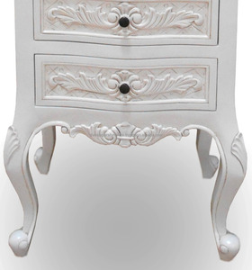 MUEBLES DE Indonesia-mueble clásico francés de mesita de noche Tallboy 5 cajones - Product Image 4
