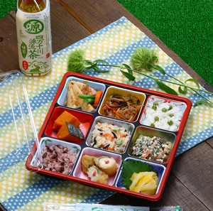 Caja de comida japonesa para llevar sushi, fiambrera de plástico de color, contenedores de entrega para restaurantes desechables - Product Image 3