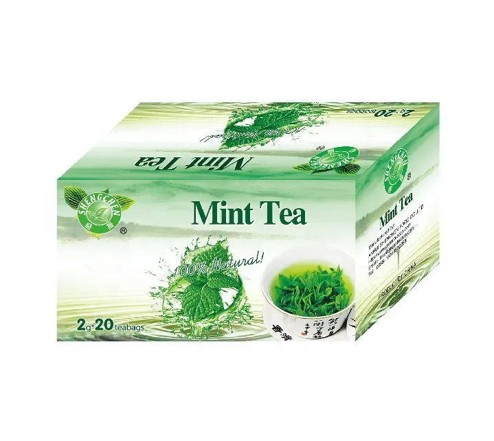 Healthy Mint Tea Variety and Flavored Type Mint Green Tea 2gx20bags/box Private Label Herbal Tea