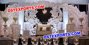 Elegante Panel de fibra tallada para boda, paneles de escenario de boda modernos, diferentes etapas de fondo - Product Image 3