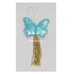 Ornement suspendu en forme de papillon fait main pour Noël - Product Image 1