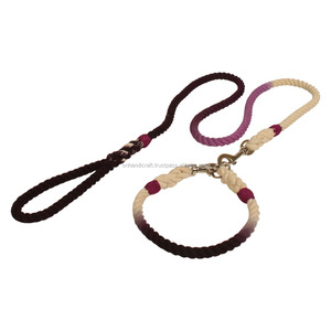 Trendy Multi Color Ombre Cotton Rope Leash/ <b>Collar</b> for <b>Pets</b> at Low Price - Product Image 2
