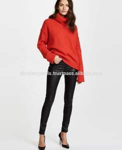 New Fashion <b>Women</b> Genuine <b>Leather</b> Pencil Pants Regular Fit Winter Sexy Hot Selling Custom <b>Leggings</b> - Product Image 5