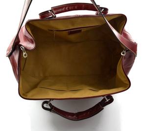 Véritable Cuir Pleine Fleur Fourre-Tout hommes Caractère Bagages Voyage Duffle Sac IHS-0035 - Product Image 4