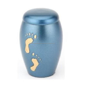 Urnes de crémation classiques pour animaux de compagnie en laiton de qualité supérieure avec empreintes de pattes rondes finies en étain à bas prix - Product Image 5