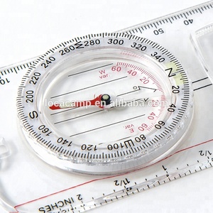 Xách Tay Acrylic la bàn quy mô Cai Trị với sáng bản đồ la bàn và kính lúp con trỏ hiển thị cho ngoài trời Đi bộ đường dài - Product Image 3