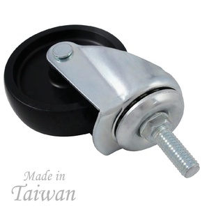 Tige filetée à roulettes CCE, 1 pièce, 3 pouces PP, pivotante, en matériel, 3/8x1 pouce - Product Image 4