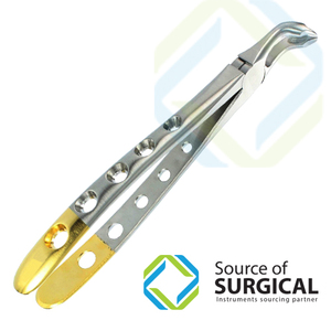 Fórceps de extracción dental de acero de alta calidad Fuente de alimentación manual Pieza de mano - Product Image 1