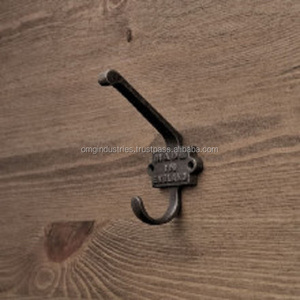 OMG Industries Best Quality 25mm Cast Iron Hat & Coat <b>Hook</b> Top Sale Raw Finish Small Robe Coat <b>Hook</b> Metal Material - Product Image 6