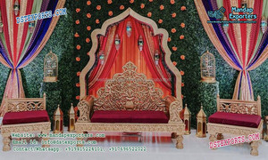 รอยัลจัดงานแต่งงานMehndiเวทีออกแบบโซฟาจัดงานแต่งงานโซฟาจัดงานแต่งงานมุสลิม - Product Image 4