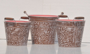 Macetas para decoración, maceta de jardín de Metal galvanizado, maceta para interiores y exteriores, hogar, jardín, oficina, Hotel, restaurante, maceta para flores - Product Image 2