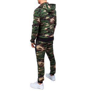 ชุดวอร์มสีดำพิมพ์ลายพรางมีซิปสำหรับผู้ชายชุดออกกำลังกายและจ๊อกกิ้ง2023วัสดุตามสั่ง - Product Image 6