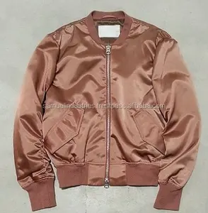 MA 1 Flug Jacke Frauen Mode Stepp Metallic Bomber Jacke frauen großhandel klar Leichte Bomber Jacke