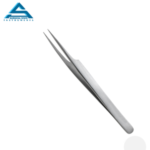 Pince à épiler droite pour cils polonais personnalisée OEM de haute qualité avec logo privé vente en gros de cils professionnels J2 personnalisés - Product Image 1