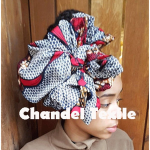 Pañuelo Africano para la cabeza, pañuelo para la cabeza, envoltura de cabello Dashiki, ropa africana, tela de turbante, Ankara - Product Image 3