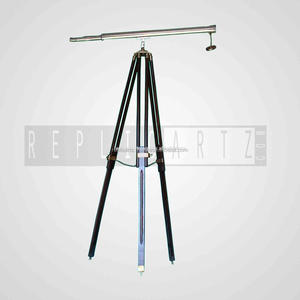 Telescopio Náutico de Latón Macizo de 1 Metro con Trípode de Madera, Telescopio Antiguo Ajustable Hecho a Mano para Navegación y Senderismo - Product Image 3