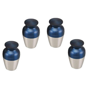 โกศสำหรับงานศพโลหะทองเหลือง/อลูมิเนียมที่ระลึกสีแดงโลหะผสม - Product Image 3