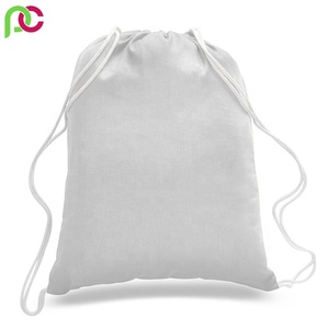 Bolsa con cordón de malla reutilizable de algodón orgánico, para uso escolar, alta calidad, 100%, venta al por mayor, precio asequible - Product Image 6
