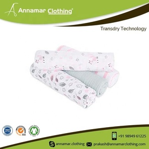 Couverture d'emmaillotage en mousseline de marque privée 100% coton mousseline biologique 2 couches lange en mousseline de bambou avec impressions personnalisées - Product Image 5