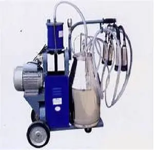 Portable Single Bucket With Trolley Cow Milking Machine Electric Model Milking Machine Price For Sale Cheap Price