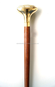 Brass Walking Stick Handle Designer Antique Style Cane Wooden Walking Stick Nautical Cane 36" Gift for Mom Dad . - Product Image 2