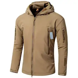 Mùa Đông Ấm Áp Áo Khoác Không Thấm Nước Cho Nam Giới Mềm Shell Windproof Coat / 3D Thăng Hoa In Ấn