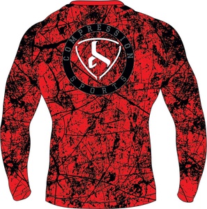 ชุดรัดรูปเล่นกีฬาสำหรับผู้ชาย,เสื้อป้องกันผื่นทางกล้ามเนื้อแขนยาวสำหรับ MMA BJJ มวยปล้ำใส่เล่นการต่อสู้ Jiu Jitsu - Product Image 2