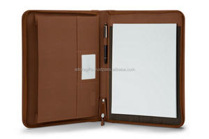 Dossier de conférence en cuir pu, 2 pièces, format A4, avec 3 anneaux, porte-documents - Product Image 5