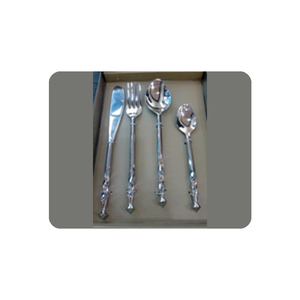 Juego de cubiertos reutilizables portátiles retorcidos hechos a mano de la mejor calidad con etiqueta privada - Product Image 1