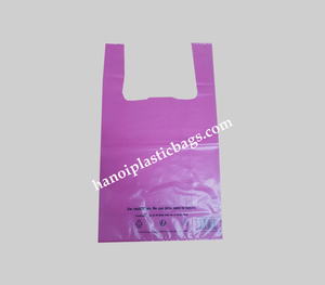 plain plastic bags with handle/vest carrier bags made in Vietnam - Product Image 4