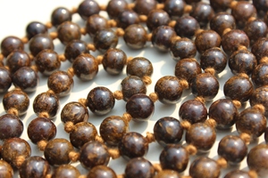 Collier Mala en Bronzite tendance, spirituel tibétain 108, perles Mala, collier de bijoux en pierres précieuses faites à la main - Product Image 3
