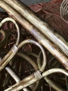 Tête de lit en osier de style vintage rustique pour chambre à coucher ou appartement meubles de maison à usage général - Product Image 4