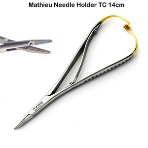 TC Mathieu Porte-Aiguille Carbure de Tungstène 17cm Acier Inoxydable Allemand Mahersi - Product Image 6