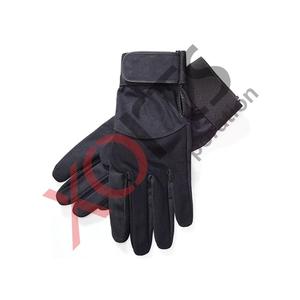 Gants d'équitation d'été personnalisés de haute qualité en couleur noire, matière douce de qualité supérieure - Product Image 2