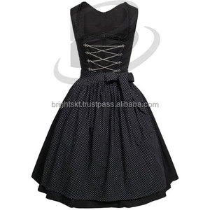 <b>Black</b> Classical Dirndl Trachten German Oktoberfest Bavarian Traditional Dirndl for Women (Traditional Bavaria Dirndls) - Product Image 1