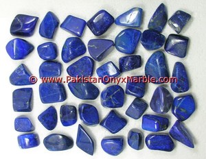 Pierres précieuses lâches de lapis lazuli naturelles polies à la main dégringolées pour une qualité supérieure - Product Image 3