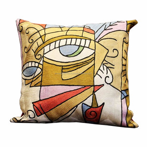 Funda de cojín de ala derecha, tejido a mano, picasso, diseño bordado - Product Image 4
