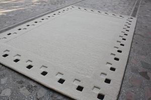 Alfombra y alfombra de cuero y lana antideslizante moderna con mechones a mano personalizada para uso doméstico y hotelero - Product Image 5