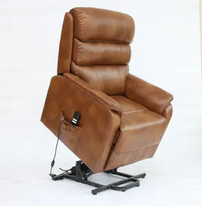 KD Furniture ZOY PU Air Leather ergonomica Power Lift poltrona reclinabile con funzione di massaggio e riscaldamento per anziani