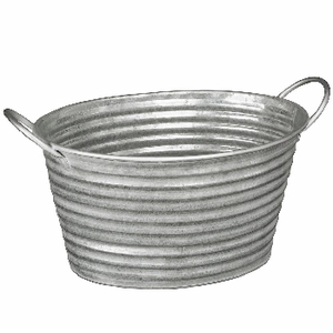 Bañera de fiesta de METAL ovalada, decoración para el hogar, de fiesta, ovalada, galvanizada - Product Image 6